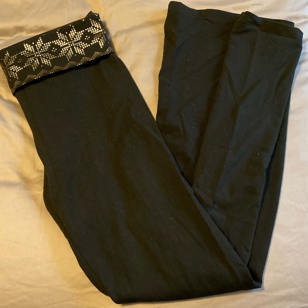 Bootcut rolltop yoga pants